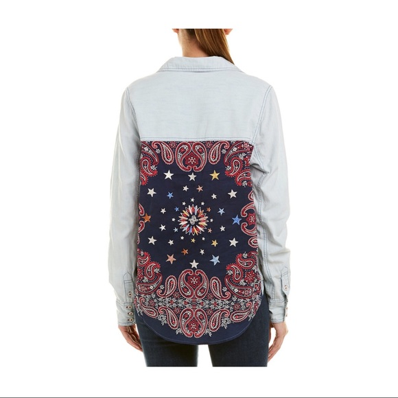 SALE VINTAGE FREE PEOPLE BANANA BANDIT LS SHIRT - Picture 5 of 6